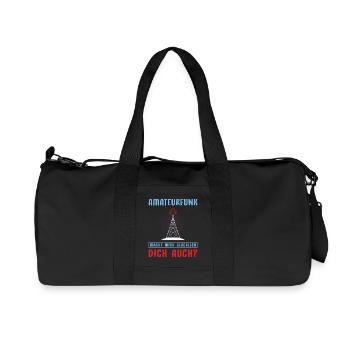 Amateurfunk Geschenke für Funker Funkamateur - Recycelte Canvas-Sporttasche von Stanley/Stella - Schwarz - Vorne