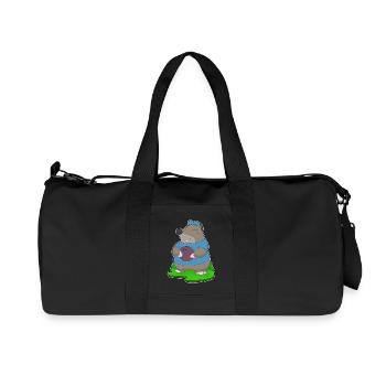 Mole Bowling Bowling Ball - Recycled Canvas Sports Bag by Stanley/Stella - black - Front