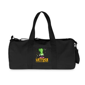 Lettuce Romaine Calm – Funny Salad - Recycled Canvas Sports Bag by Stanley/Stella - black - Front