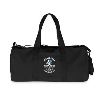 Strandkorb löst meine Probleme - Kaffee Spruch - Recycelte Canvas-Sporttasche von Stanley/Stella - Schwarz - Vorne