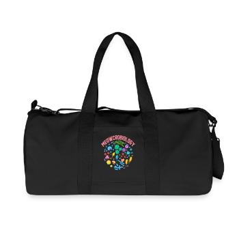 Meowcrobiology - Recycled Canvas Sports Bag by Stanley/Stella - black - Front