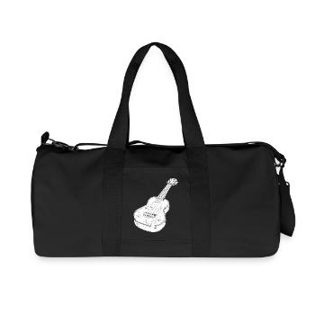 Ukulele Drawing - Recycled Canvas Sports Bag by Stanley/Stella - black - Front