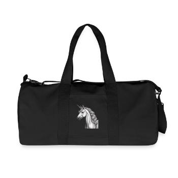 Cheval Licorne Créature mythique Chevaux Licornes - Sac de sport en toile recyclée Stanley/Stella - noir - Devant