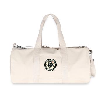 Cool Mädchen sind cool, Einfach cool bleiben! - Recycelte Canvas-Sporttasche von Stanley/Stella - Naturweiß - Vorne
