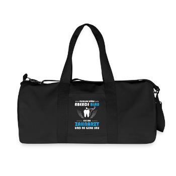 Zahnarzt Zahnhygieniker Zahnarztpraxis stomatologe - Recycelte Canvas-Sporttasche von Stanley/Stella - Schwarz - Vorne