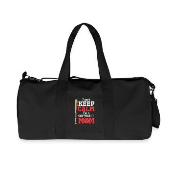 Maman de softball Maman de softball - Sac de sport en toile recyclée Stanley/Stella - noir - Devant