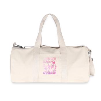 Pourquoi courir quand on peut faire des roues Design - Sac de sport en toile recyclée Stanley/Stella - blanc naturel - Devant