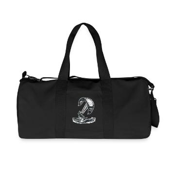 Kitesurfen Kitesurfer Kiteboard - Recycelte Canvas-Sporttasche von Stanley/Stella - Schwarz - Vorne