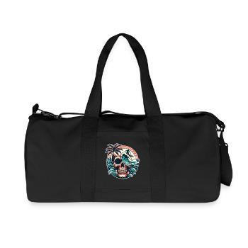 Surfing Surfer skull - Recycled Canvas Sports Bag by Stanley/Stella - black - Front