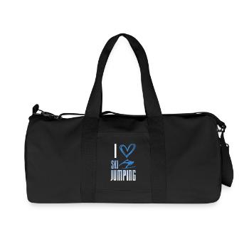I love ski jumping - winter sports - Recycled Canvas Sports Bag by Stanley/Stella - black - Front