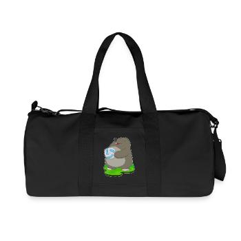 Mole Volleyball Player Volleyball - Recycled Canvas Sports Bag by Stanley/Stella - black - Front
