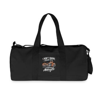 I Don't Snore Schnarchen Motorrad für einen - Recycelte Canvas-Sporttasche von Stanley/Stella - Schwarz - Vorne