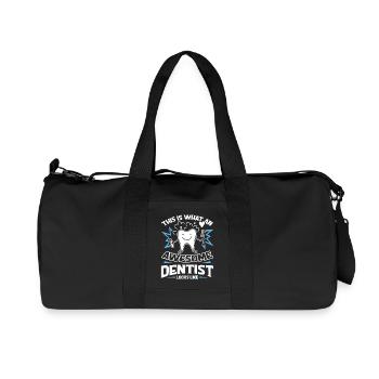 Dentist Awesome Dentist Looks Life - Recycled Canvas Sports Bag by Stanley/Stella - black - Front