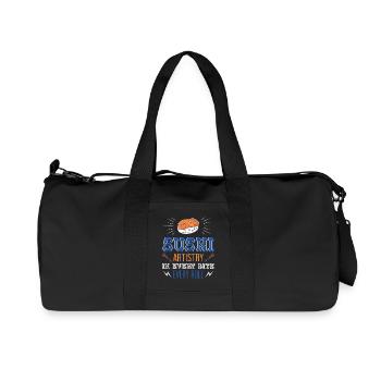 Sushi Japan Essen Sushi-Mahlzeit - Recycelte Canvas-Sporttasche von Stanley/Stella - Schwarz - Vorne