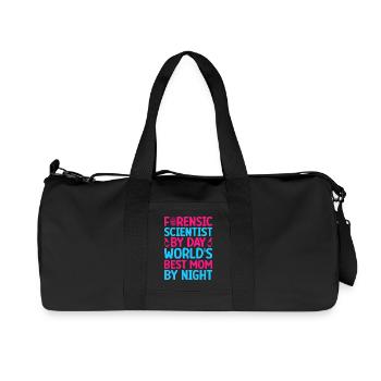 Majeure en sciences médico-légales Meilleure maman médico-légale du monde - Sac de sport en toile recyclée Stanley/Stella - noir - Devant