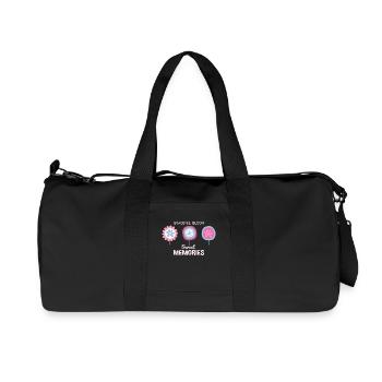 Vintage Floral Candy - Recycelte Canvas-Sporttasche von Stanley/Stella - Schwarz - Vorne