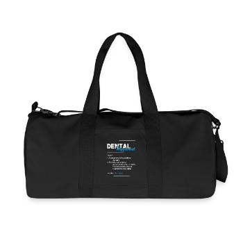 Hygiéniste dentaire Dentiste dentaire - Sac de sport en toile recyclée Stanley/Stella - noir - Devant