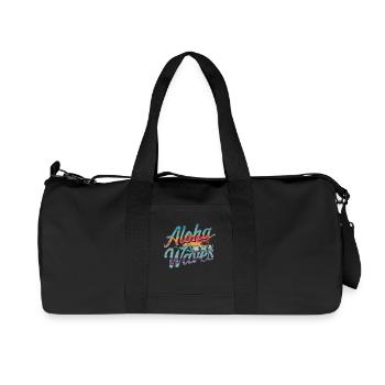 Surf pour les surfeurs en été en bord de mer - Sac de sport en toile recyclée Stanley/Stella - noir - Devant