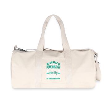 Conception de graduation en psychologie drôle - Sac de sport en toile recyclée Stanley/Stella - blanc naturel - Devant