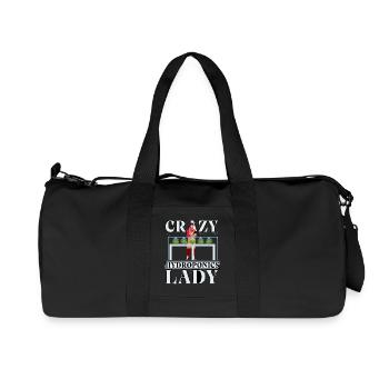 Crazy Hydroponics Lady - Recycled Canvas Sports Bag by Stanley/Stella - black - Front