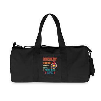 Bogenschießen Bogenschütze - Recycelte Canvas-Sporttasche von Stanley/Stella - Schwarz - Vorne