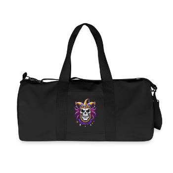 Mardi Gras - Karneval - Totenkopf - Geschenk - Recycelte Canvas-Sporttasche von Stanley/Stella - Schwarz - Vorne