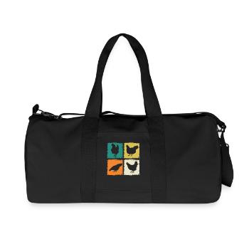 Chickens Hen - Recycled Canvas Sports Bag by Stanley/Stella - black - Front