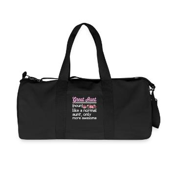 Great-Aunt Definition Funny - Recycled Canvas Sports Bag by Stanley/Stella - black - Front