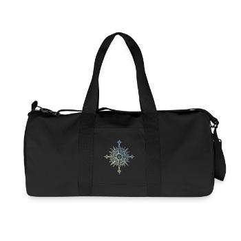 Compass icon - Recycled Canvas Sports Bag by Stanley/Stella - black - Front
