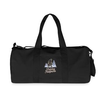 Empreintes de Noël par Bigfoot pour - Sac de sport en toile recyclée Stanley/Stella - noir - Devant