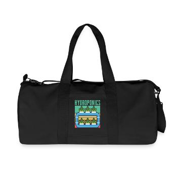 Culture hydroponique - Sac de sport en toile recyclée Stanley/Stella - noir - Devant