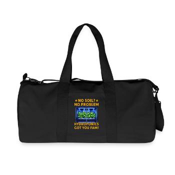 No Soil? No Problem Hydroponics got you fam! - Recycled Canvas Sports Bag by Stanley/Stella - black - Front