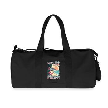 Voyage entre filles Miami 2029 - Sac de sport en toile recyclée Stanley/Stella - noir - Devant