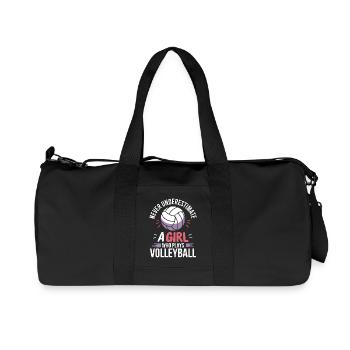 volley-ball dire drôle de cadeau de volley-ball - Sac de sport en toile recyclée Stanley/Stella - noir - Devant