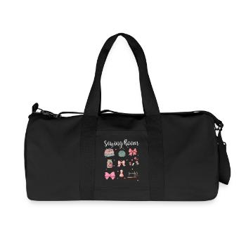 Salle de couture – Couture créative et travaux d’aiguille - Sac de sport en toile recyclée Stanley/Stella - noir - Devant