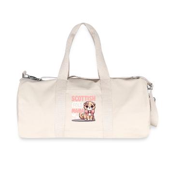 Scottish Fold Mama – Katzenliebhaber Design - Recycelte Canvas-Sporttasche von Stanley/Stella - Naturweiß - Vorne