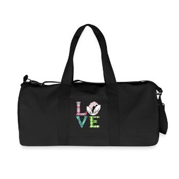 Liebe Ostern - Recycelte Canvas-Sporttasche von Stanley/Stella - Schwarz - Vorne