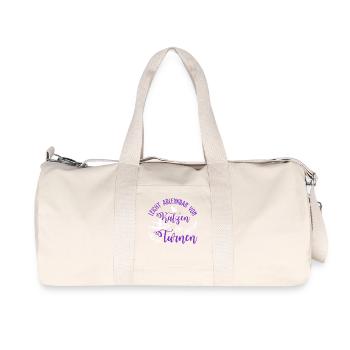 Turnen Mädchen Gymnastik Turnanzug Turnerin - Recycelte Canvas-Sporttasche von Stanley/Stella - Naturweiß - Vorne