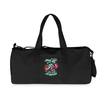Wenn ihr mich sucht ich bin am Rande des Wahnsinns - Recycelte Canvas-Sporttasche von Stanley/Stella - Schwarz - Vorne