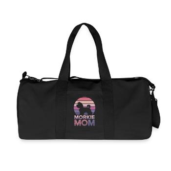 Morkie Disant Chiens Maman Drôle Morkie Cadeau - Sac de sport en toile recyclée Stanley/Stella - noir - Devant