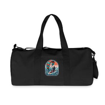 Kitesurfen Kitesurfer Kiteboard - Recycelte Canvas-Sporttasche von Stanley/Stella - Schwarz - Vorne