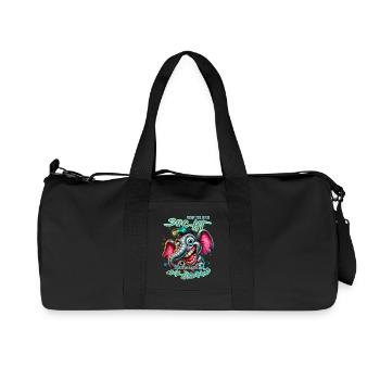 Wenn ihr mich sucht, ich bin am Rande des Wahnsinn - Recycelte Canvas-Sporttasche von Stanley/Stella - Schwarz - Vorne