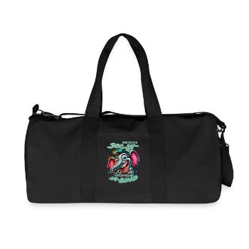 Wenn ihr mich sucht, ich bin am Rande des Wahnsinn - Recycelte Canvas-Sporttasche von Stanley/Stella - Schwarz - Vorne