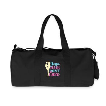 Yoga Hair Don ́t Care Funny Yoga - Recycled Canvas Sports Bag by Stanley/Stella - black - Front