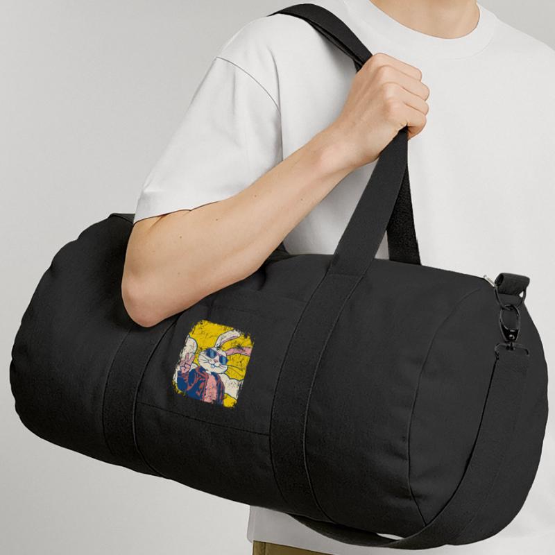 Cool Easter Bunny - Easter Egg - Gift Recycled Canvas Sports Bag by Stanley/Stella