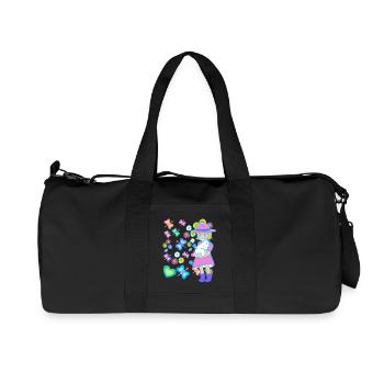 Easter Kids Child Bunny Rabbit Easter Bunny - Recycled Canvas Sports Bag by Stanley/Stella - black - Front