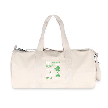 Bonsai Tree - Recycelte Canvas-Sporttasche von Stanley/Stella - Naturweiß - Vorne