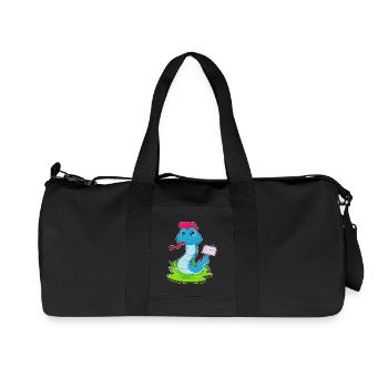 Schlange Brief - Recycelte Canvas-Sporttasche von Stanley/Stella - Schwarz - Vorne