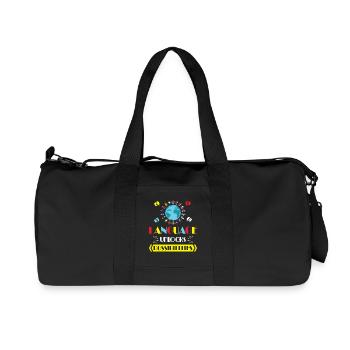 ESL-Lehrer ESL Unterricht - Recycelte Canvas-Sporttasche von Stanley/Stella - Schwarz - Vorne