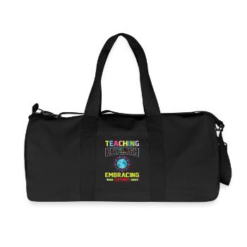ESL-Lehrer ESL Unterricht - Recycelte Canvas-Sporttasche von Stanley/Stella - Schwarz - Vorne
